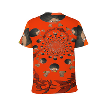 Load image into Gallery viewer, DuckDown orange vortex Unisex All Over Print T-Shirts
