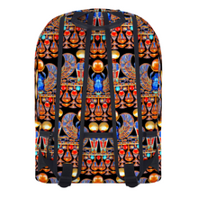 Load image into Gallery viewer, Scarab Beetle Leather Full Print Backpack Travel Laptop Backpack