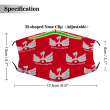 Load image into Gallery viewer, R.O.H.H phoenix lava red Face Cover Children Dust Proof Face Cover with Multi-piece Filters