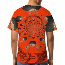Load image into Gallery viewer, DuckDown orange vortex Unisex All Over Print T-Shirts
