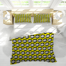 Load image into Gallery viewer, Bobby M. Yellow 3 Piece Soft Bedding Set, 93'' x 89'' Home Fashions Queen Size Duvet Cover Pillowcase Quilt Cover Can be Designed Separately