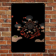 Load image into Gallery viewer, DuckDown vortex black Aluminum Sign 7.9" x 11.8"