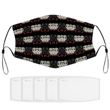 Load image into Gallery viewer, That laugh ebony Face Cover Dust Proof Face Cover with Filter Element, Multiple Spare Filter Cartridges