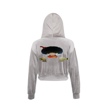 Load image into Gallery viewer, Duck Down Women's Zippered Tracksuit Golden Velvet Long Sleeve Hoodie Jacket+Pants Casual Jogging Outfits Two-piece Sets