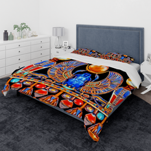 Load image into Gallery viewer, Scarab beetle 3 Piece Soft Bedding Set, 91'' x 87 Home Fashions Queen Size Duvet Cover Pillowcase Quilt Cover Can be Designed Separately