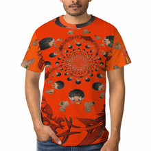 Load image into Gallery viewer, DuckDown orange vortex Unisex All Over Print T-Shirts