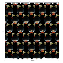 Load image into Gallery viewer, DuckDown Onyx Bath Shower Curtain 71" x 69"