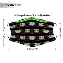 Load image into Gallery viewer, That laugh ebony Face Cover Dust Proof Face Cover with Filter Element, Multiple Spare Filter Cartridges