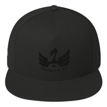 Load image into Gallery viewer, R.O.H.H phoenix 3D blk on blk Flat Bill Cap
