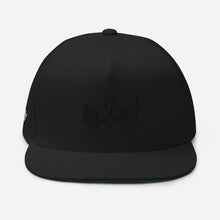 Load image into Gallery viewer, R.O.H.H phoenix 3D blk on blk Flat Bill Cap