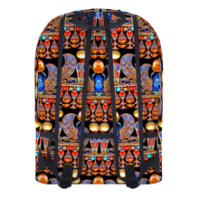 Load image into Gallery viewer, Scarab Beetle  Leather Full Print Backpack Travel Laptop Backpack
