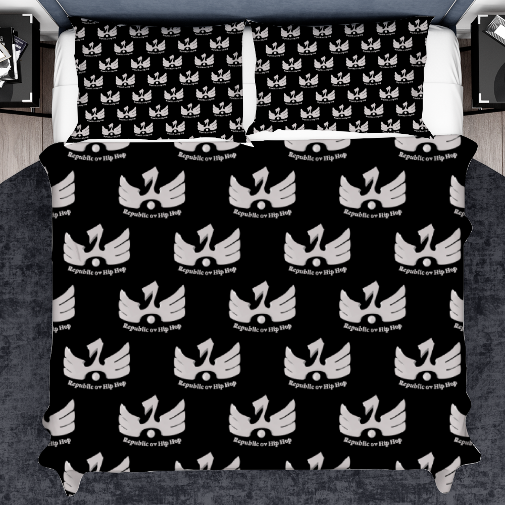 R.O.H.H Phoenix onyx 3 Piece Soft Bedding Set, 55'' x 81''