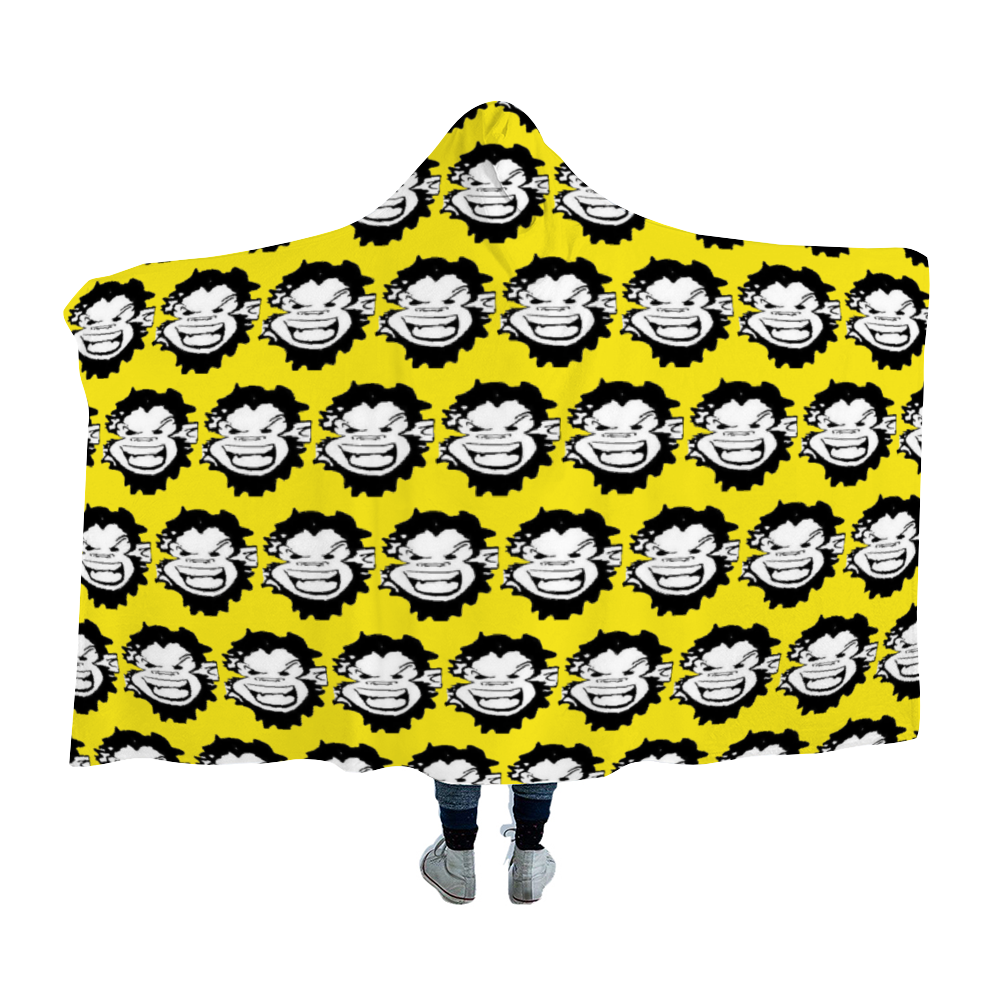 Bobby M. Yellow Cloak Hooded Blanket