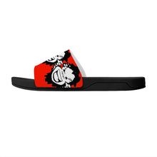 Load image into Gallery viewer, Bobby M. tiger Orange Slide Sandals - Black
