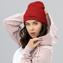 Load image into Gallery viewer, Mazzu ebony 3D puff Cuffed Beanie
