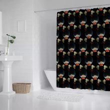 Load image into Gallery viewer, DuckDown Onyx Bath Shower Curtain 71&quot; x 69&quot;
