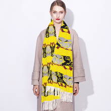 Load image into Gallery viewer, That laugh canary Winter Scarf Cashmere Feel Shawl Wraps Soft Warm Blanket Scarves
