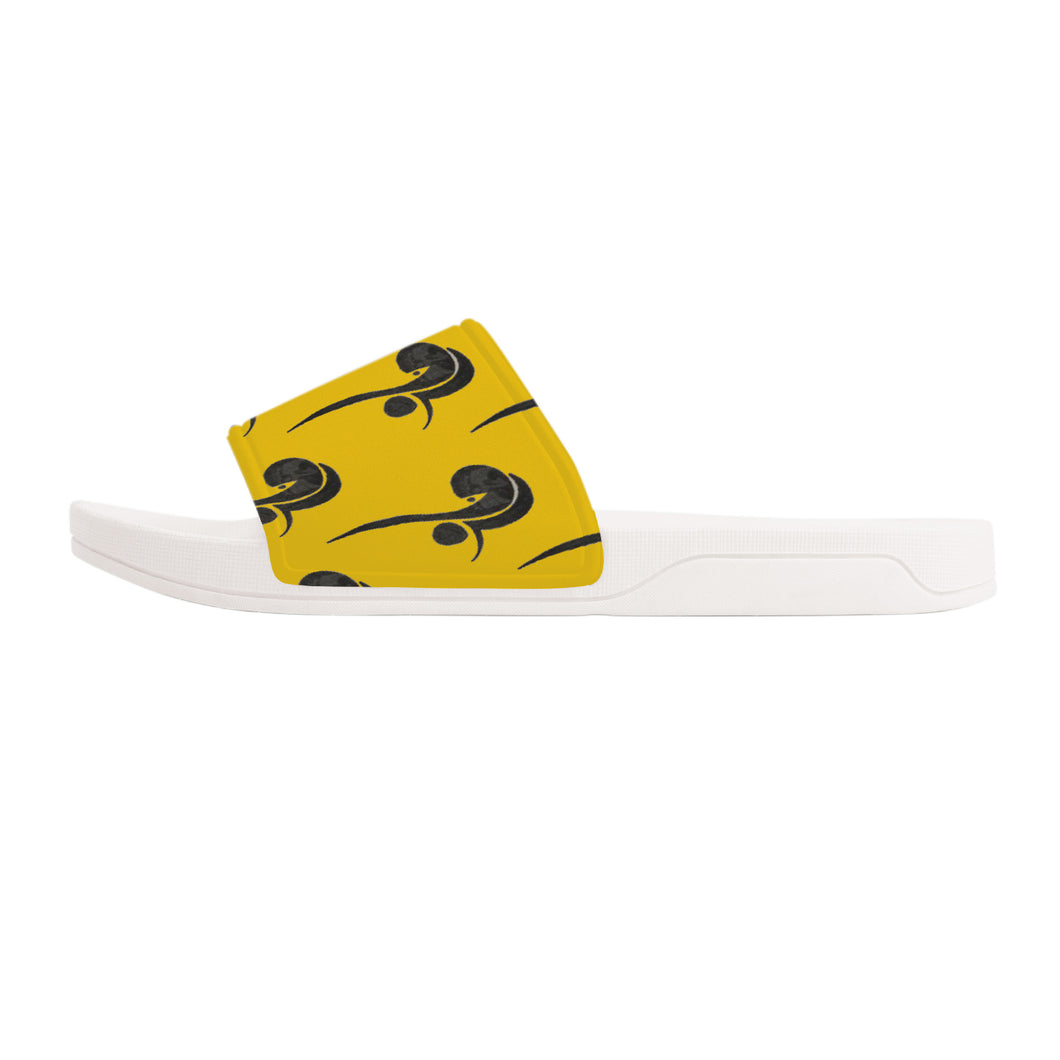 Mazzu 440  yellow Slide Sandals - White