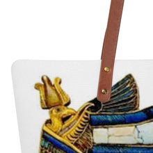 Load image into Gallery viewer, Eye ov Horus with The Two Sisters snow on snow  Cloth Totes
